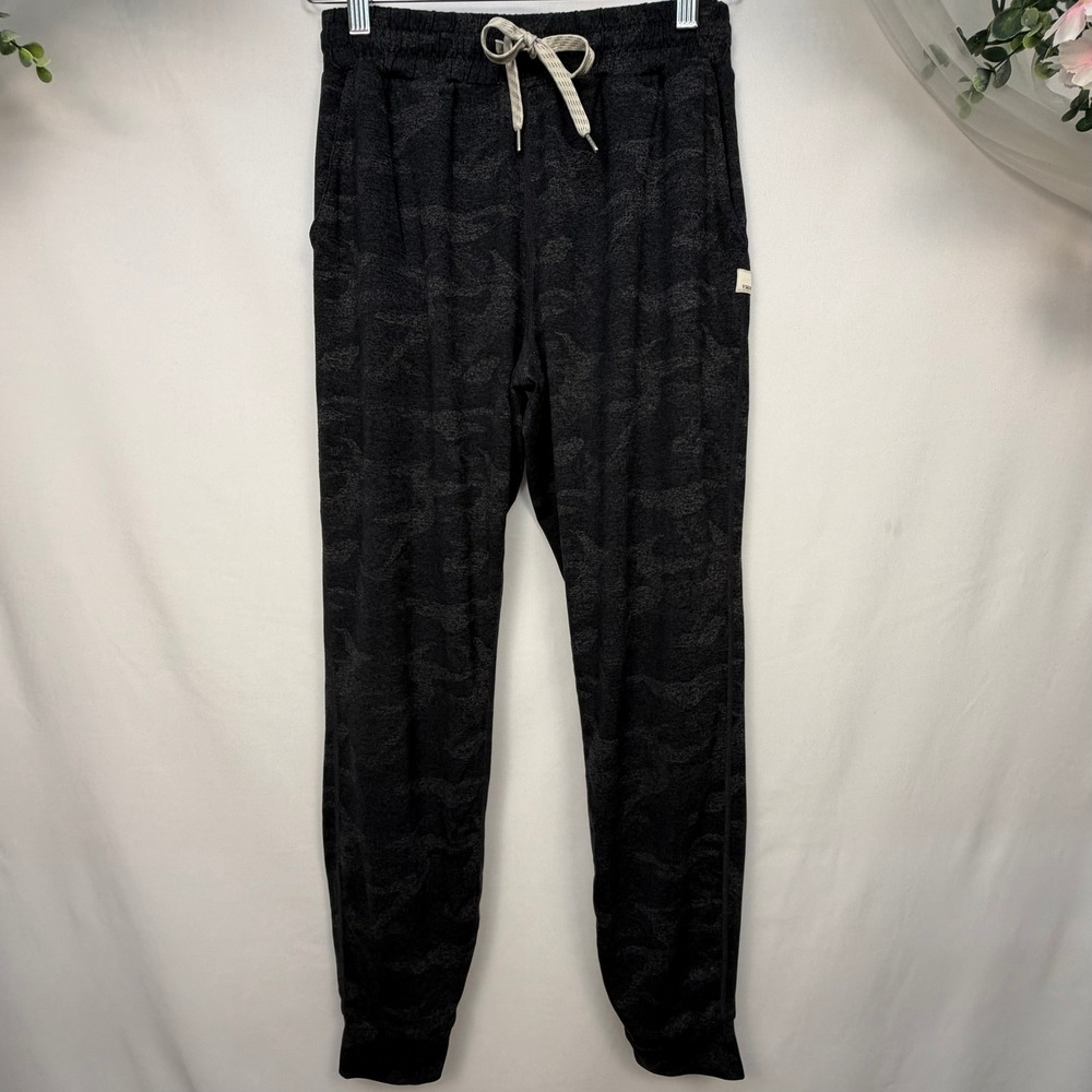 Vuori Performance Joggers Womens XS Charcoal Grey Camo Stretch Pants VW303-L